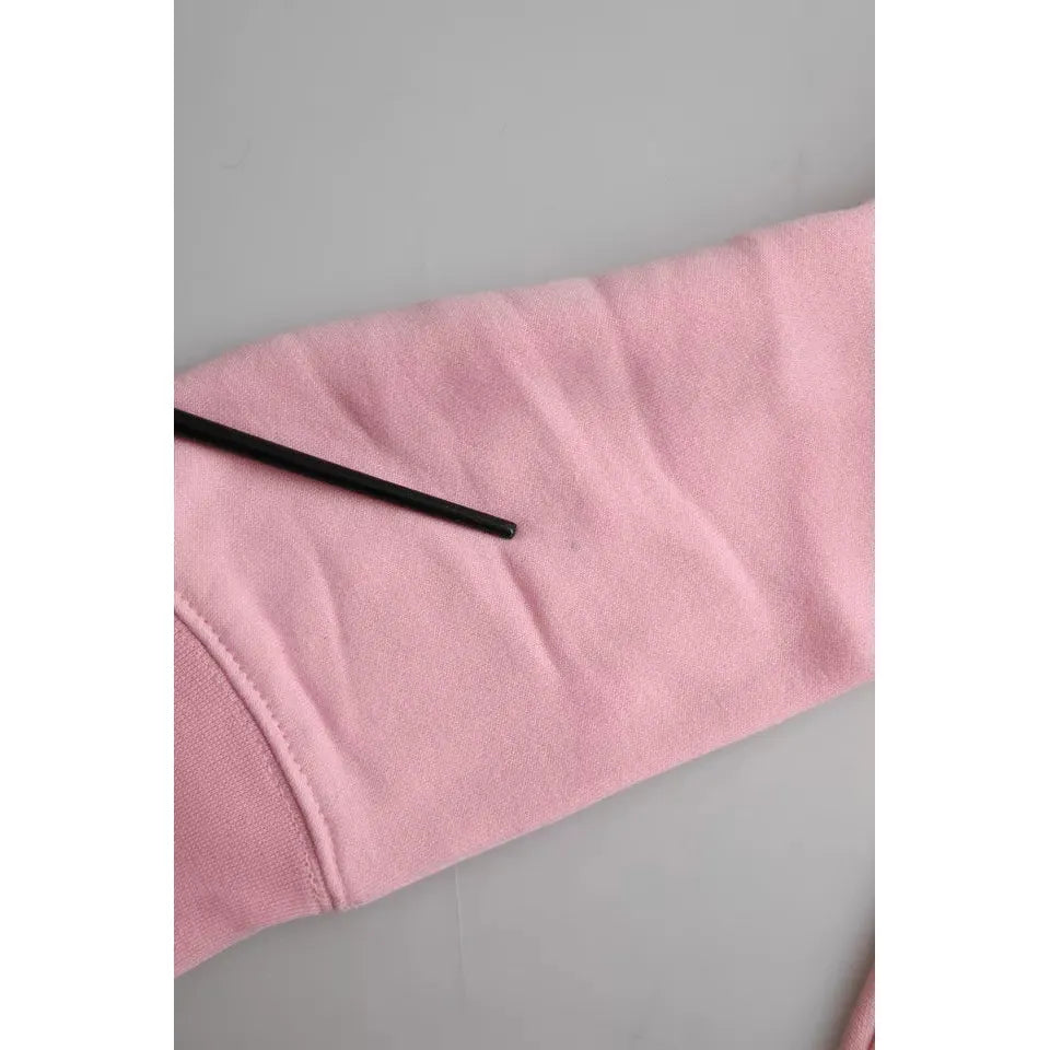 Philippe Model Pink Cotton Logo Print Long Sleeves Pullover Sweater Philippe Model Dark Gray