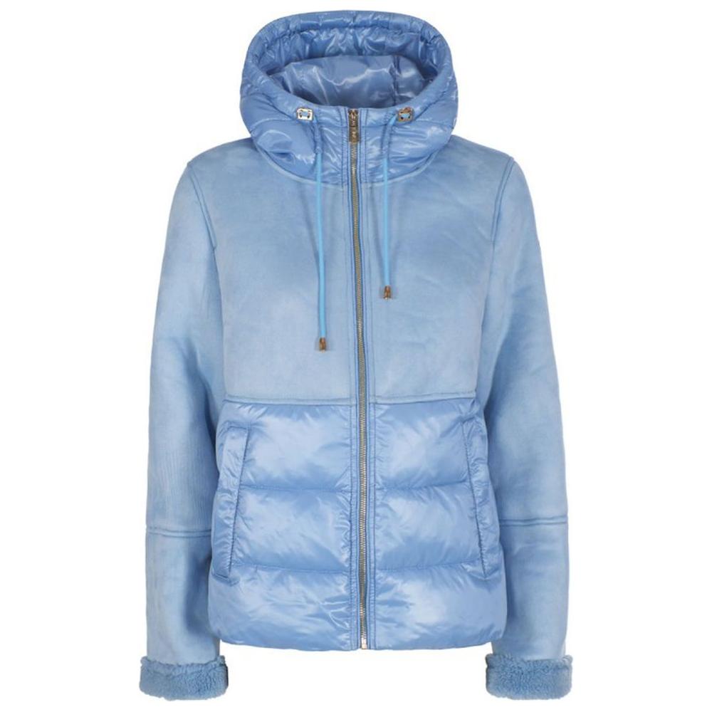 Yes Zee Light Blue Nylon Women's Jacket Yes Zee