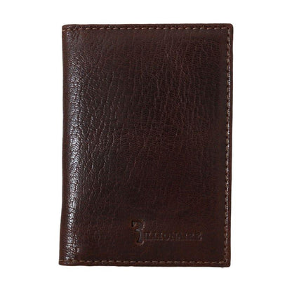 Billionaire Italian Couture Brown Leather Bifold Wallet Billionaire Italian Couture