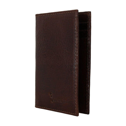 Billionaire Italian Couture Brown Leather Bifold Wallet Billionaire Italian Couture