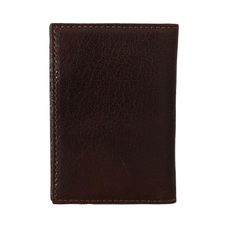 Billionaire Italian Couture Brown Leather Bifold Wallet Billionaire Italian Couture