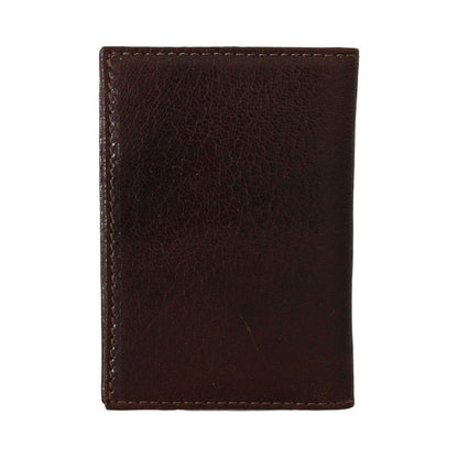 Billionaire Italian Couture Brown Leather Bifold Wallet Billionaire Italian Couture