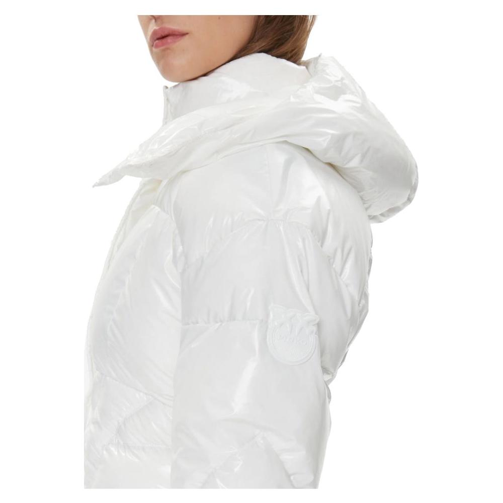 PINKO White Nylon Jackets & Coat PINKO