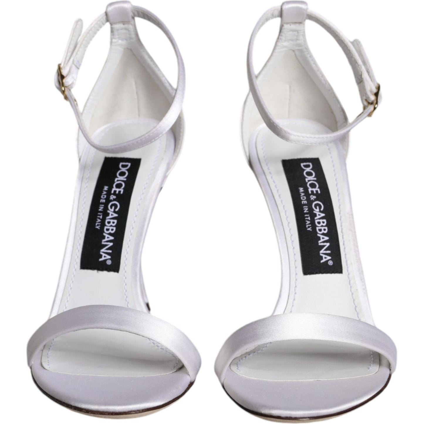 Dolce & Gabbana White KEIRA Heels Ankle Strap Sandals Shoes Dolce & Gabbana