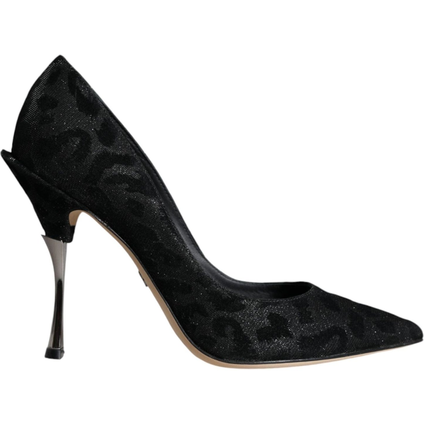 Dolce & Gabbana Black Leopard Lurex High Heels Pumps Shoes Dolce & Gabbana