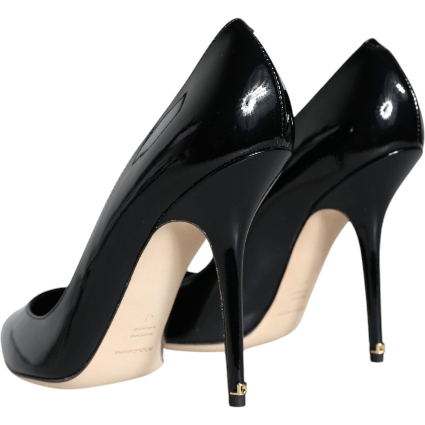 Dolce & Gabbana Black Patent Leather Bellucci Pumps Heels Shoes Dolce & Gabbana