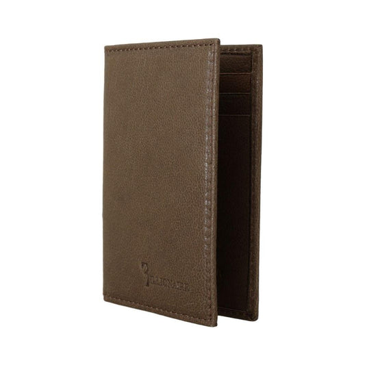 Billionaire Italian Couture Brown Leather Bifold Wallet Billionaire Italian Couture