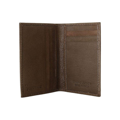 Billionaire Italian Couture Brown Leather Bifold Wallet Billionaire Italian Couture