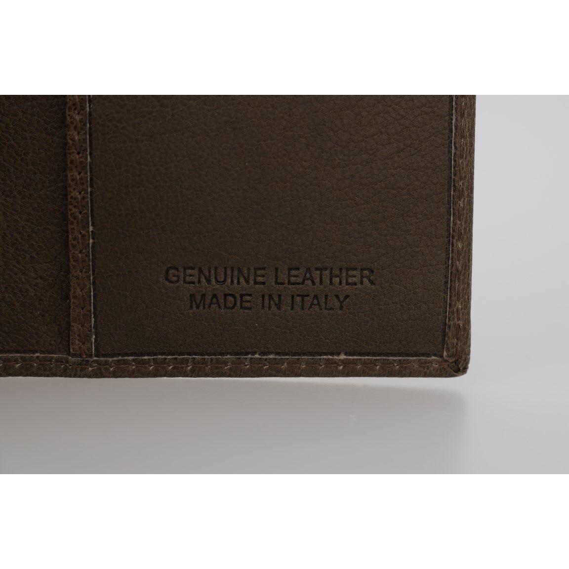 Billionaire Italian Couture Brown Leather Bifold Wallet Billionaire Italian Couture
