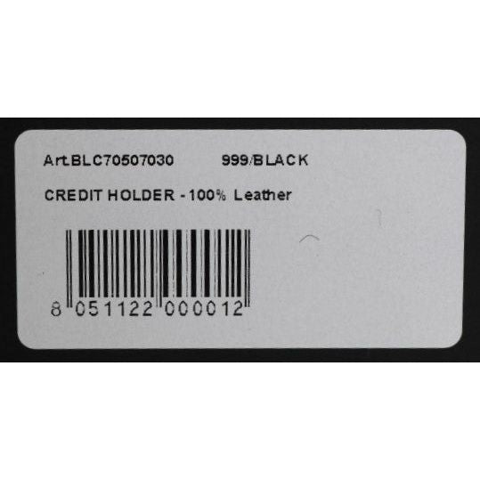 Billionaire Italian Couture Black Leather Cardholder Wallet Billionaire Italian Couture