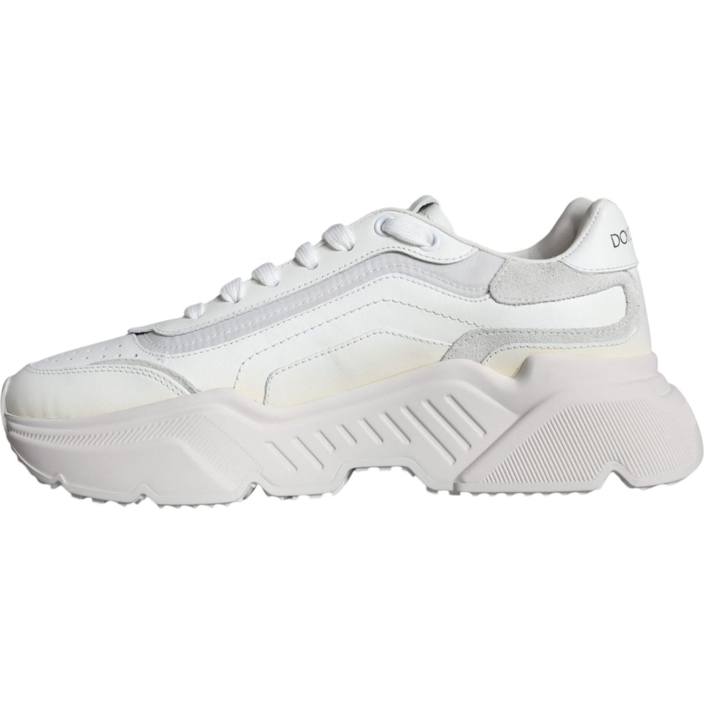 Dolce & Gabbana White DAYMASTER Calf Leather Sneakers Shoes Dolce & Gabbana