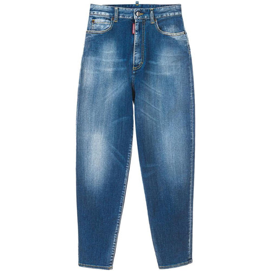 Dsquared² Blue Cotton Jeans & Pant Dsquared²