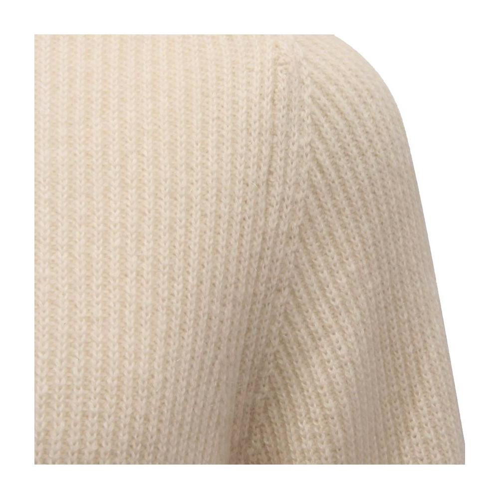 Alpha Studio White Cashmere Sweater Alpha Studio Gray