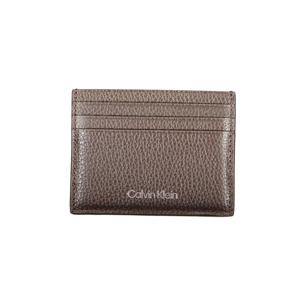 Calvin Klein Brown Leather Wallet Calvin Klein