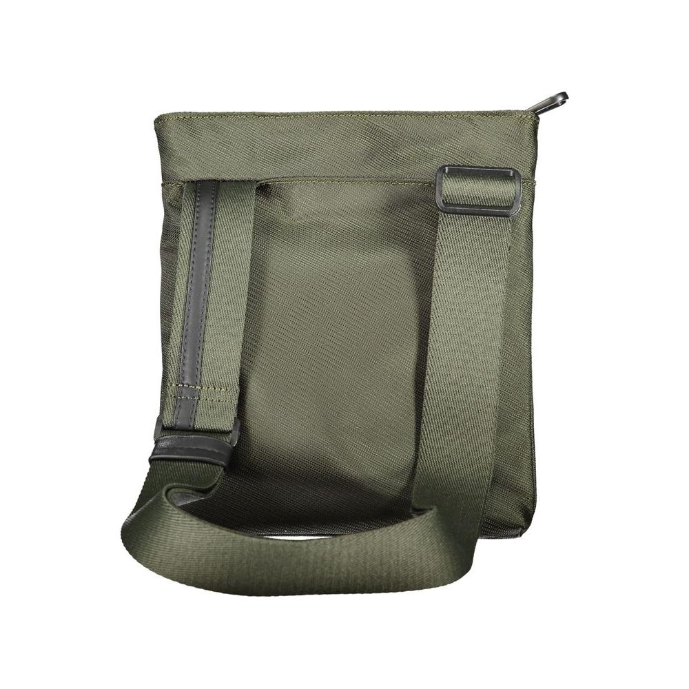 Front view with bag zipped and handles upright.