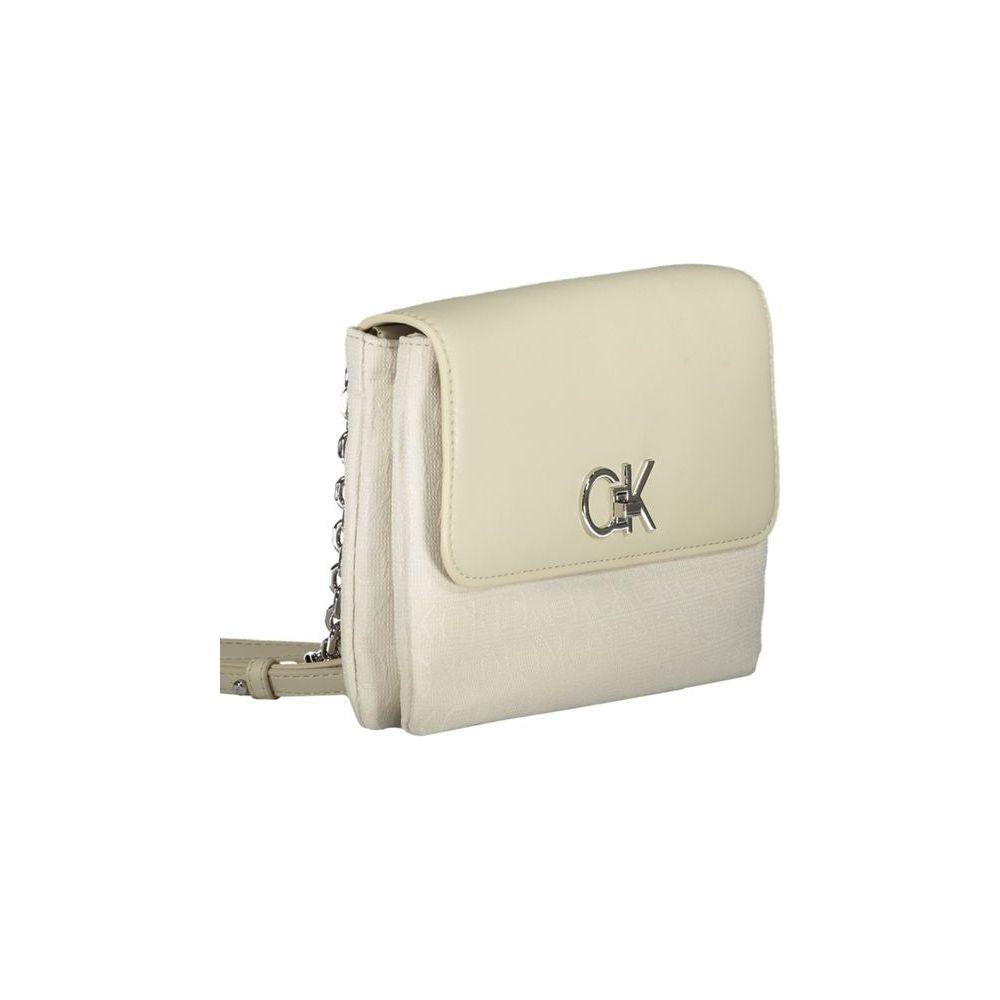 Calvin Klein Beige Polyester Handbag Calvin Klein