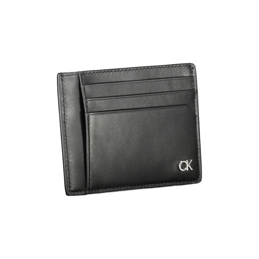 Calvin Klein Black Leather Wallet Calvin Klein