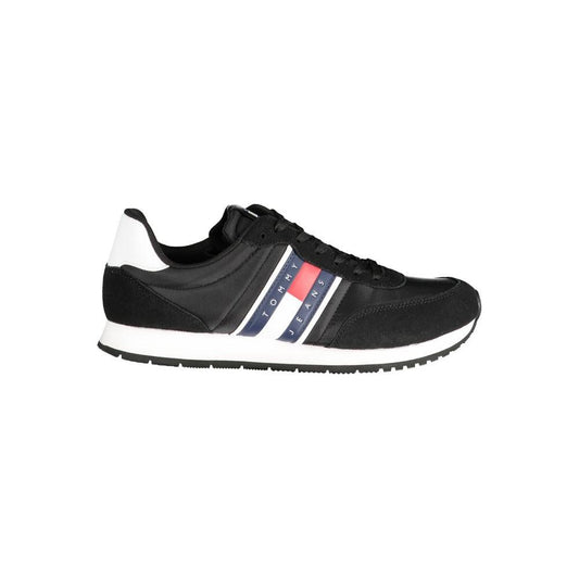 Tommy Hilfiger Black Polyester Sneaker Tommy Hilfiger