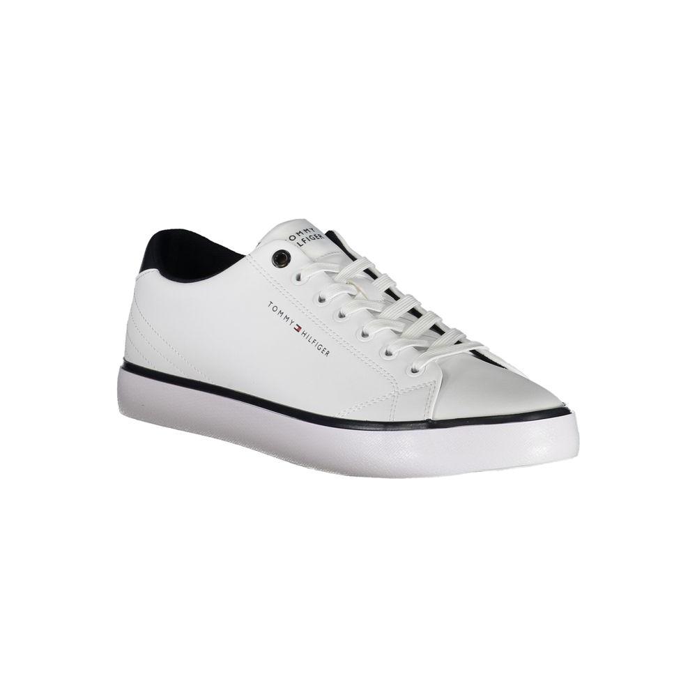 Tommy Hilfiger White Polyester Sneaker Tommy Hilfiger