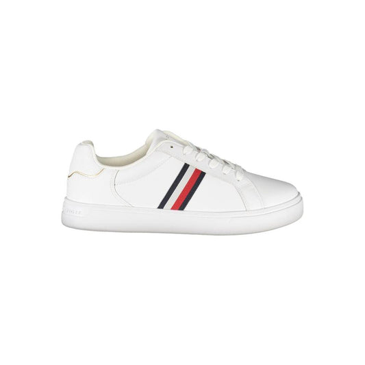 Tommy Hilfiger White Leather Women Sneaker Tommy Hilfiger