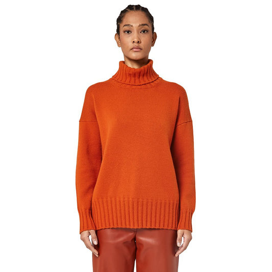 Alpha Studio Orange Cashmere Sweater Alpha Studio