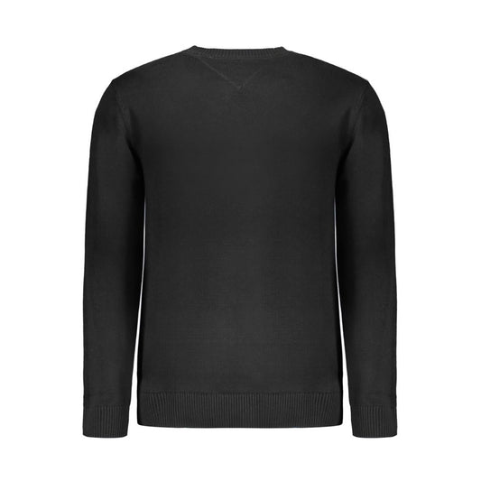 Tommy Hilfiger Black Cotton Men Sweater Tommy Hilfiger