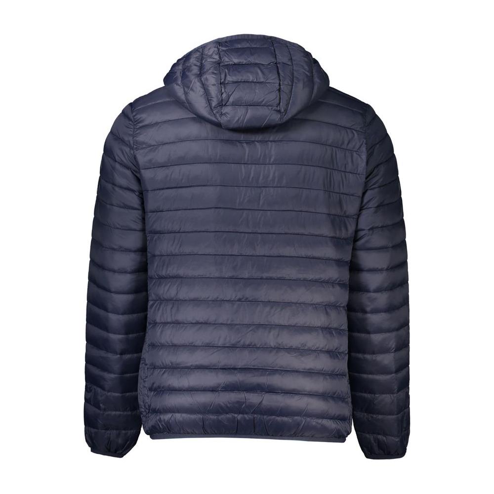 Cavalli Class Blue Polyamide Men Jacket Cavalli Class