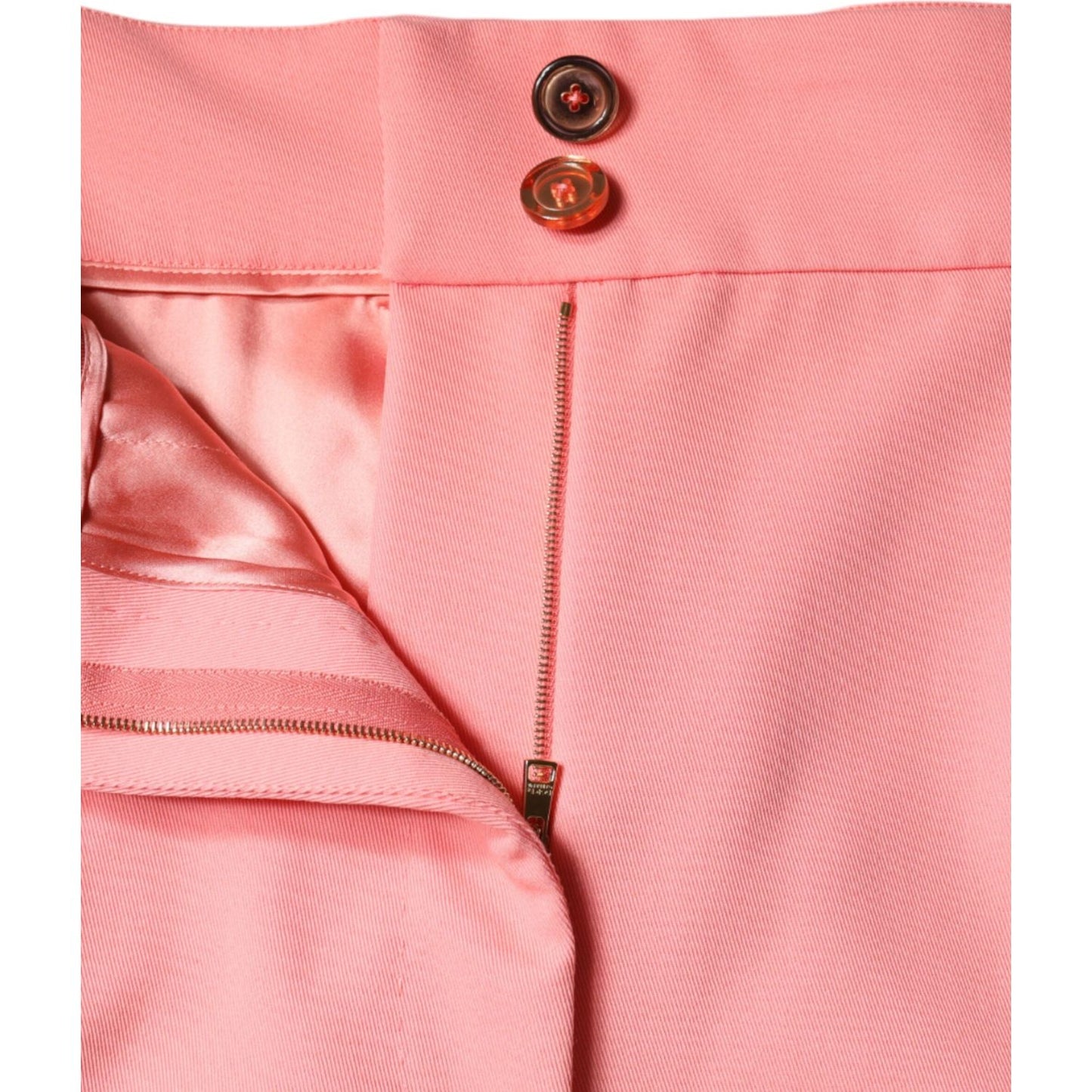 Dolce & Gabbana Rose Pink Polyester High Waist Tapered Pants Dolce & Gabbana