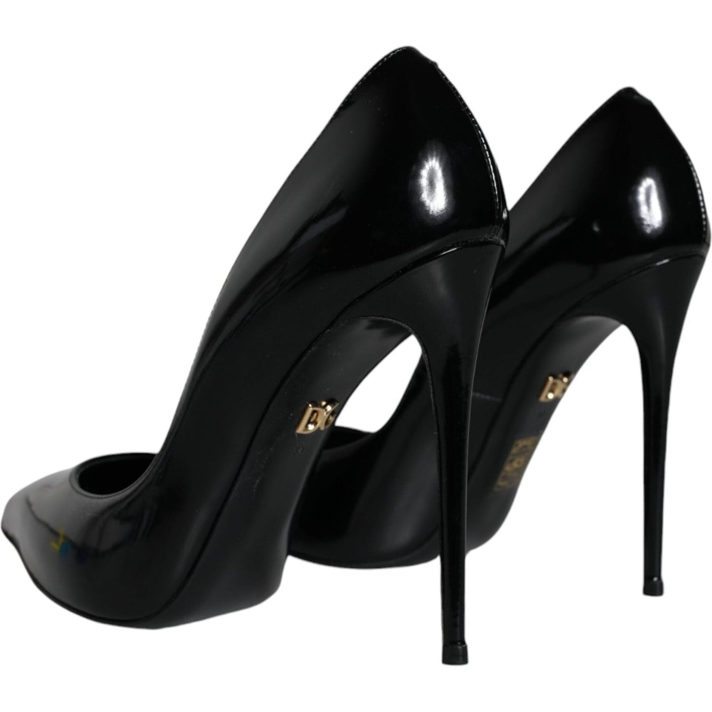 Dolce & Gabbana Black Patent Leather KATE Heels Pumps Shoes Dolce & Gabbana