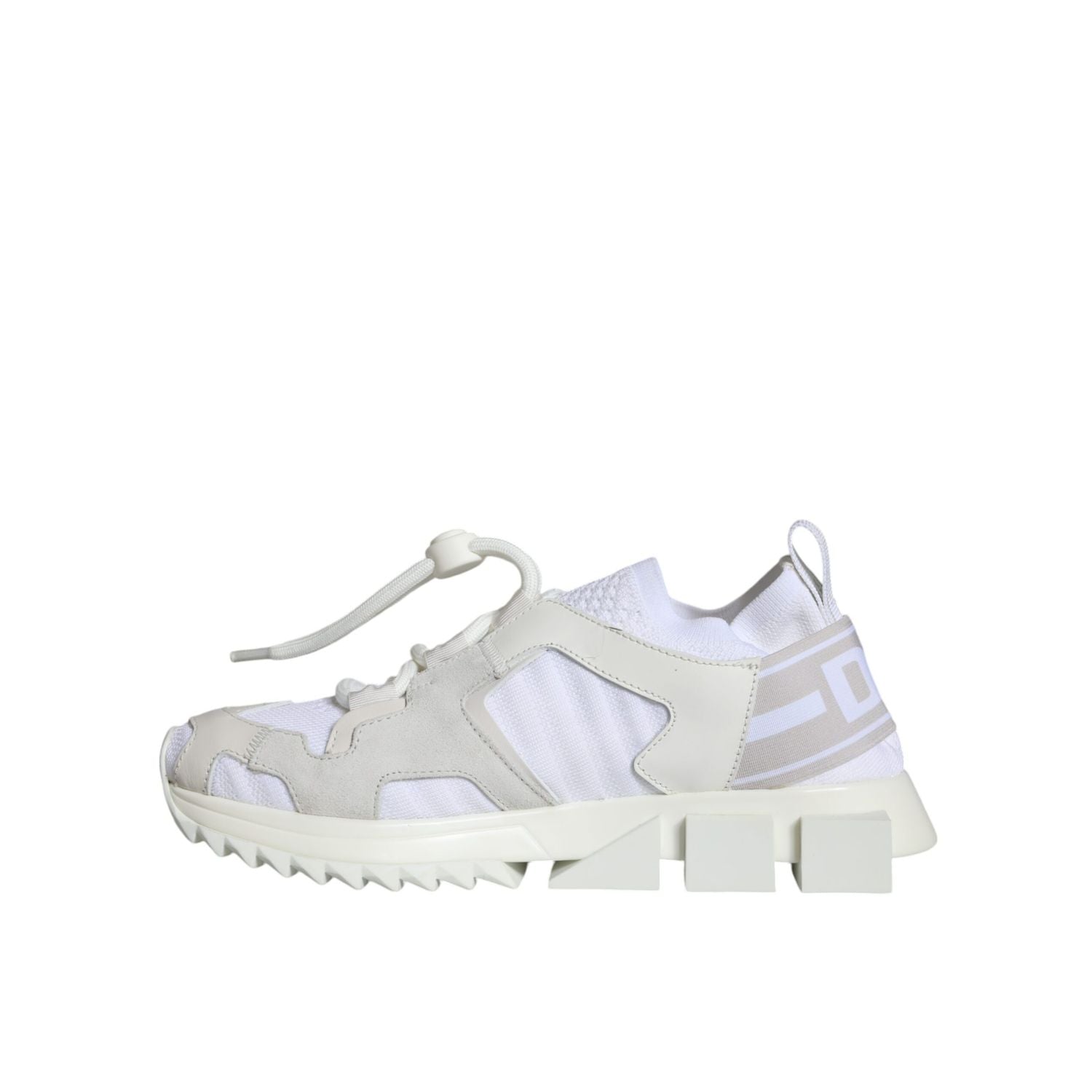 Dolce & Gabbana White Mesh Sorrento Trekking Sneakers Shoes