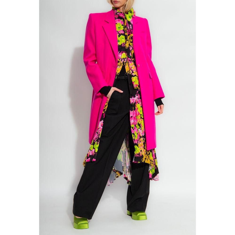 Versace Fuchsia Viscose Jackets & Coat Versace