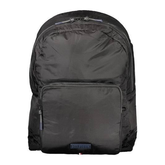 Tommy Hilfiger Black Nylon Backpack Tommy Hilfiger