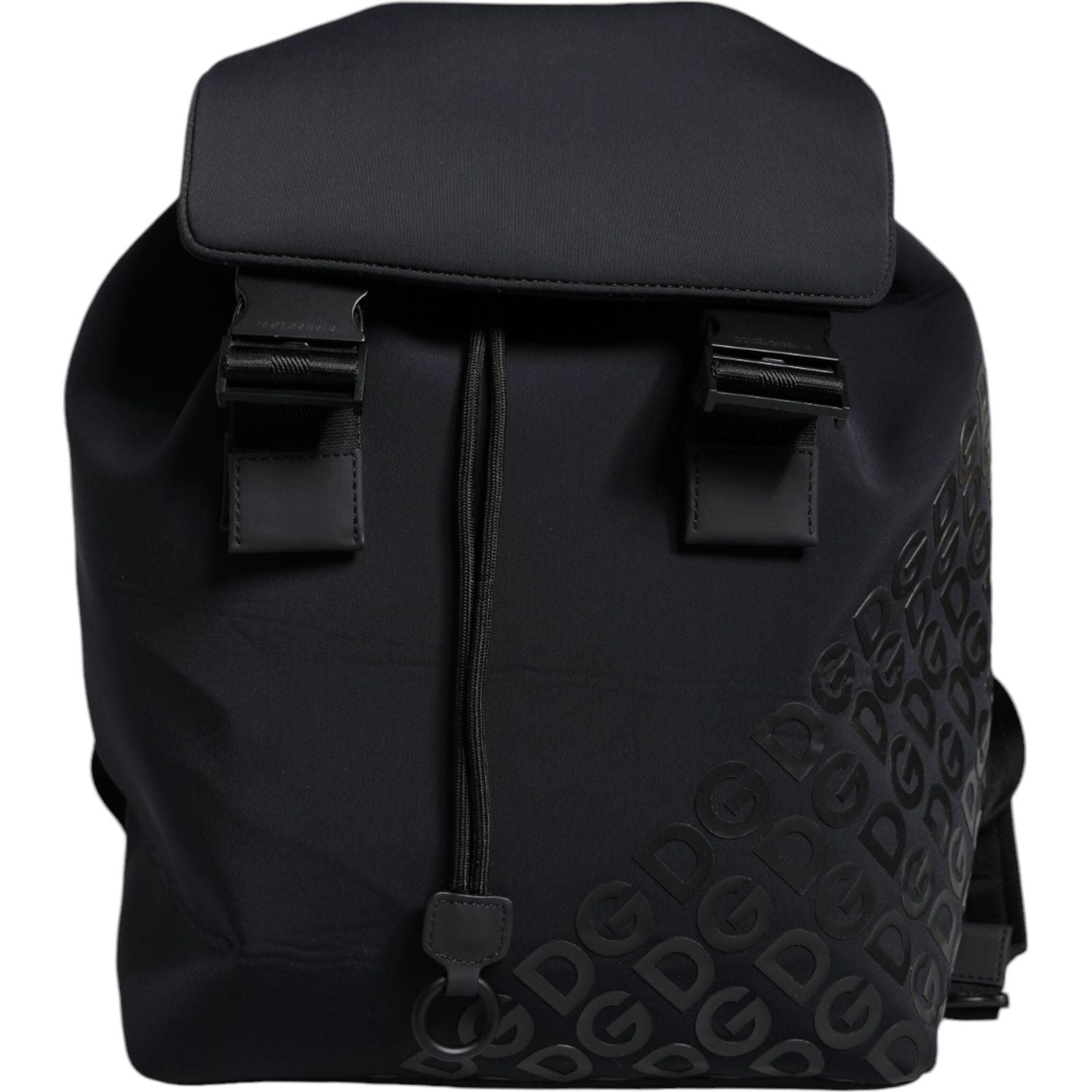 Front view with bag zipped and handles upright.