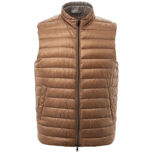 Herno Brown Polyamide Vest Herno