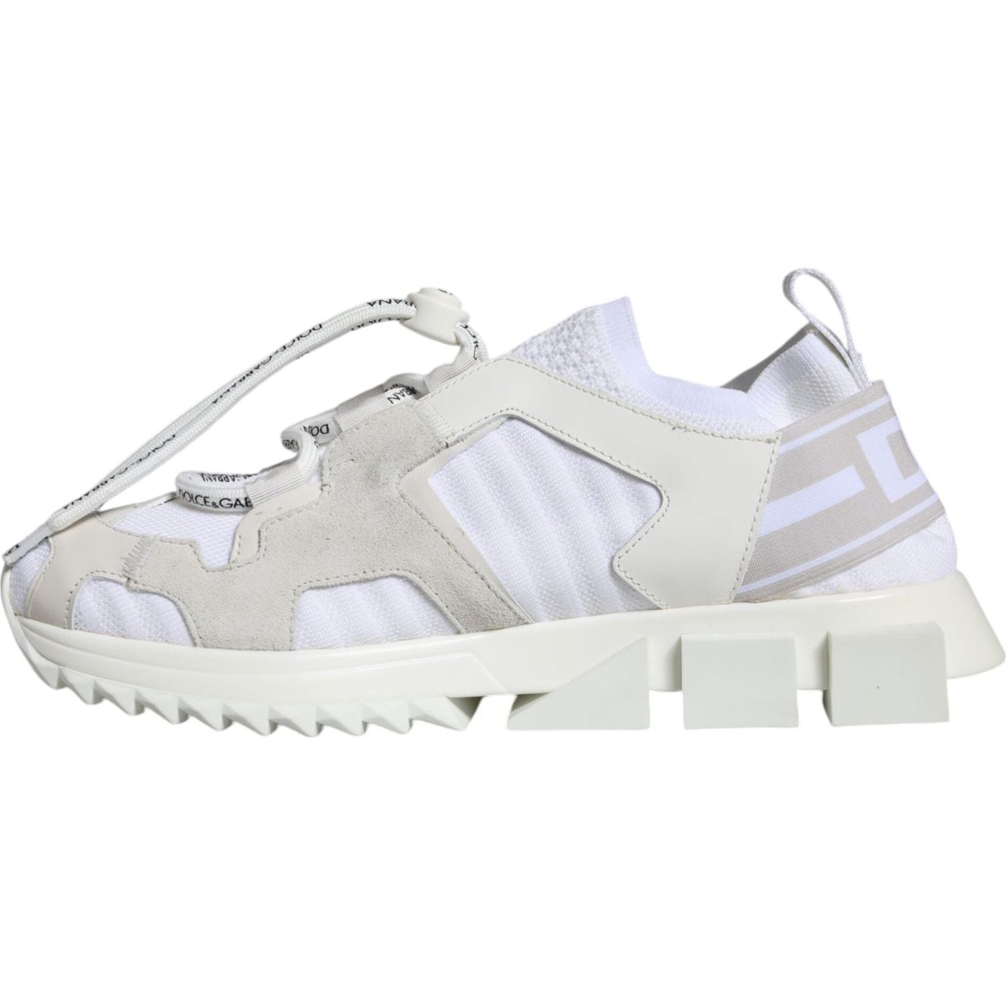 Dolce & Gabbana White Mesh Sorrento Trekking Sneakers Shoes Dolce & Gabbana