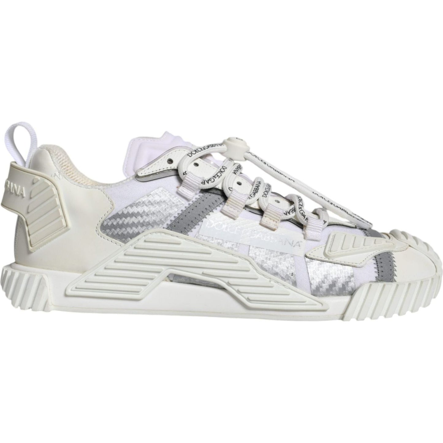 Dolce & Gabbana White Lace Up Low Top NS1 Sneakers Shoes Dolce & Gabbana