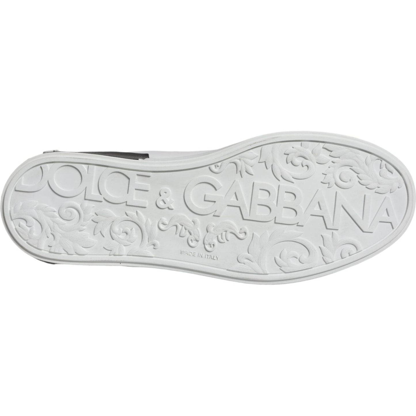 Dolce & Gabbana White Leather Logo Portofino Sneaker Shoes Dolce & Gabbana