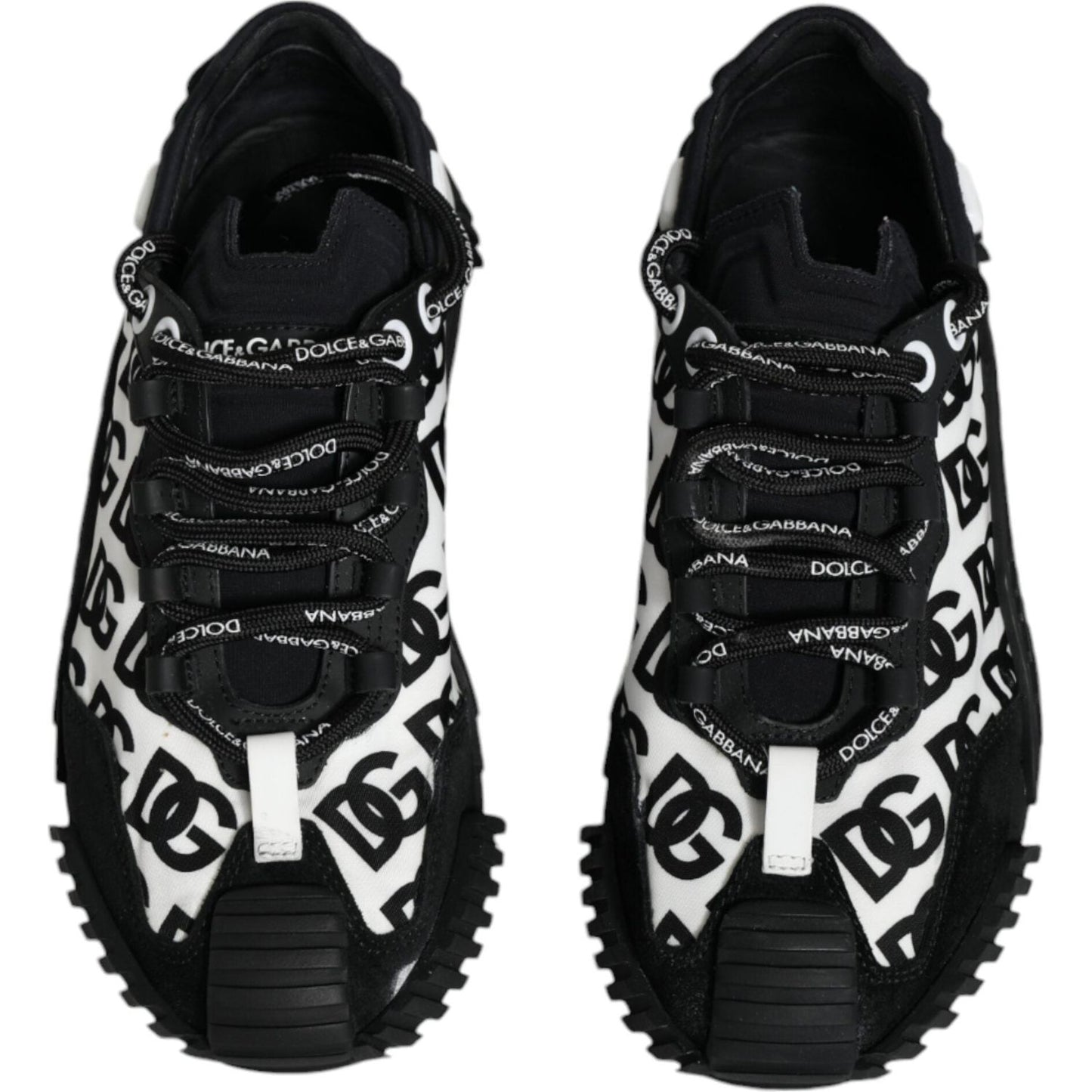 Dolce & Gabbana Black Logo Lace Up Low Top NS1 Sneakers Shoes Dolce & Gabbana