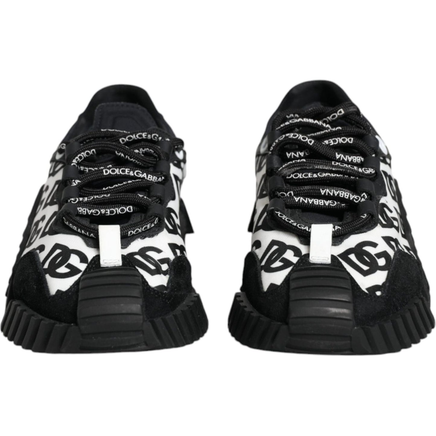 Dolce & Gabbana Black Logo Lace Up Low Top NS1 Sneakers Shoes Dolce & Gabbana