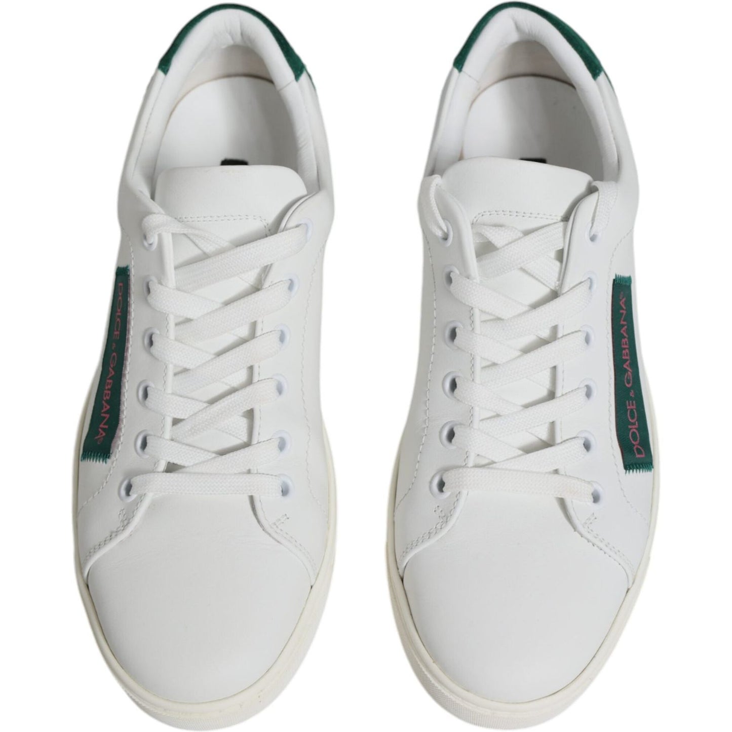 Dolce & Gabbana White London Calf Leather Sneakers Shoes Dolce & Gabbana