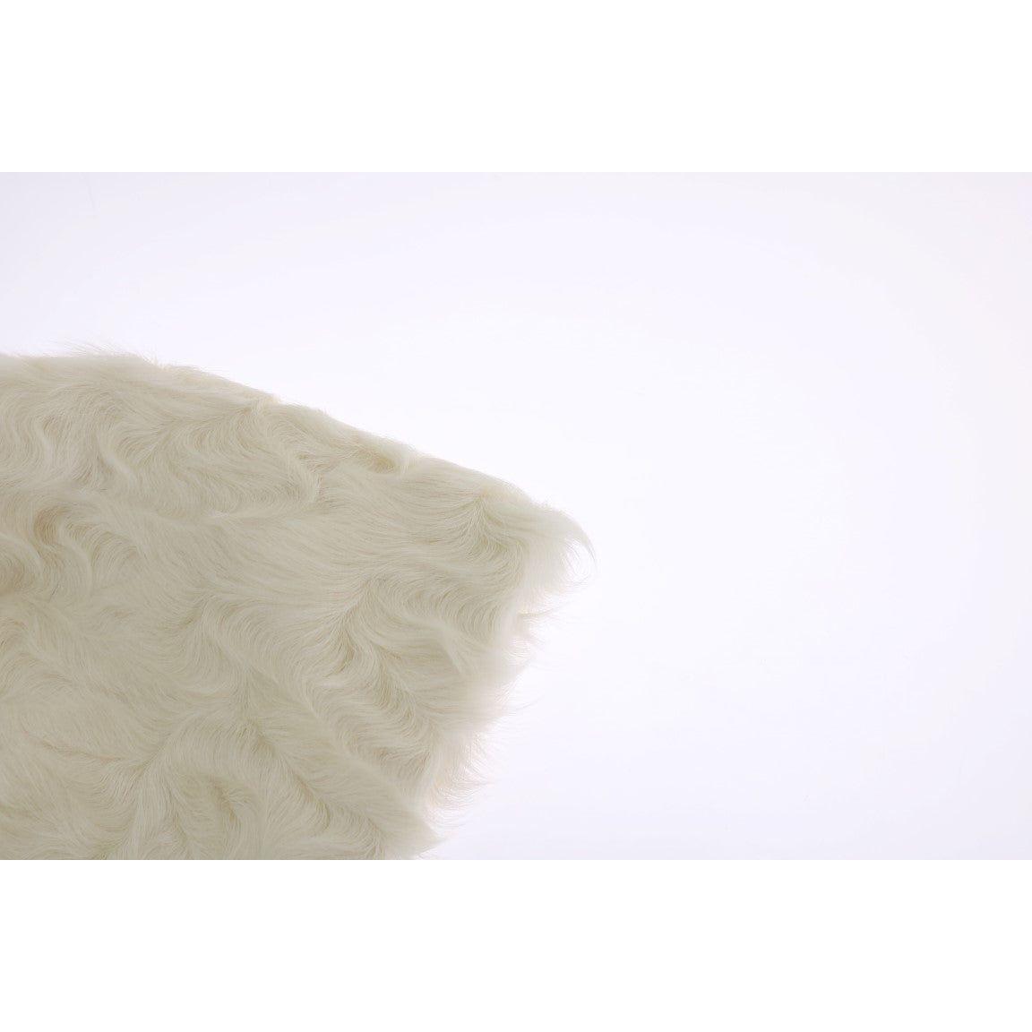 Dolce & Gabbana White Xiangao Lamb Fur Beanie Beanie Hat