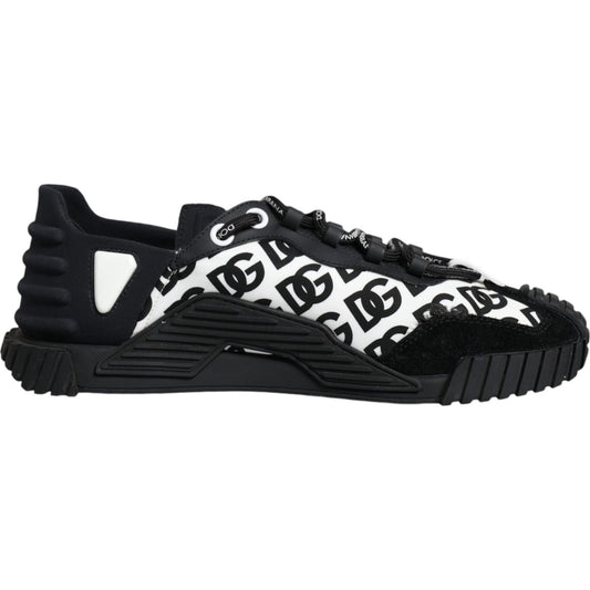 Dolce & Gabbana Black Logo Lace Up Low Top NS1 Sneakers Shoes Dolce & Gabbana