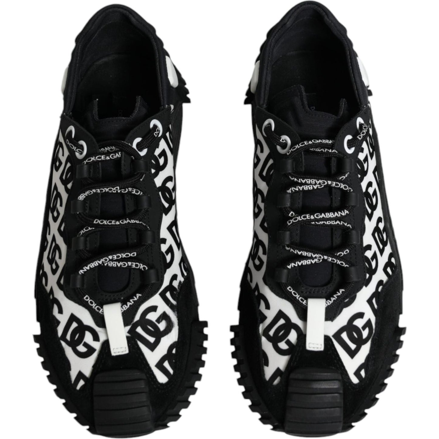 Dolce & Gabbana Black Logo Lace Up Low Top NS1 Sneakers Shoes Dolce & Gabbana