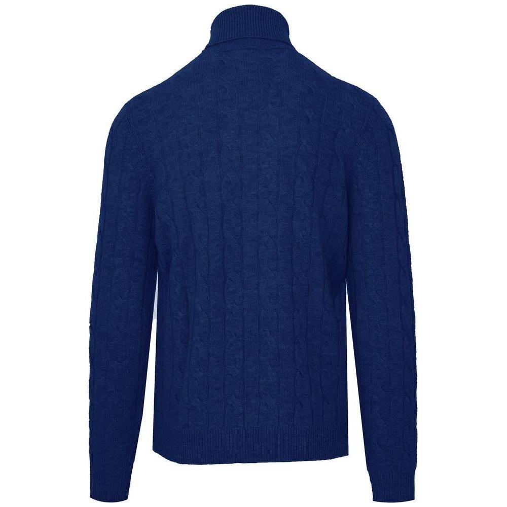 Malo Blue Wool Sweater Malo