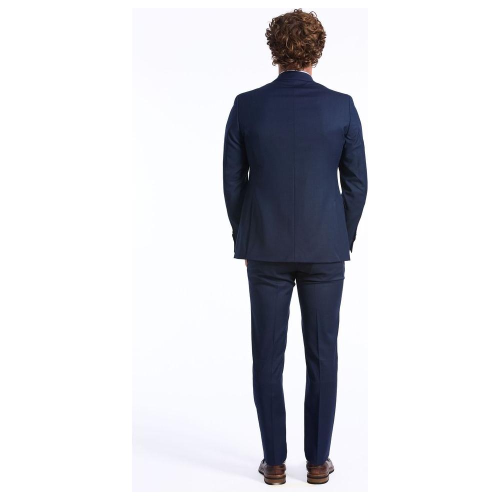 Baldinini Trend Blue Wool Men Suit Baldinini Trend Dark Slate Gray