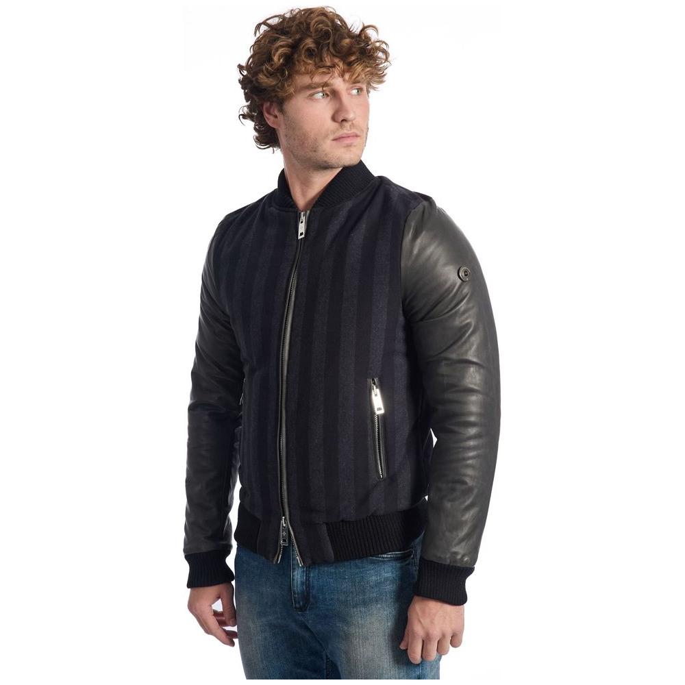 Roberto Pepe Luxury Black Fabric Jacket Roberto Pepe Luxury