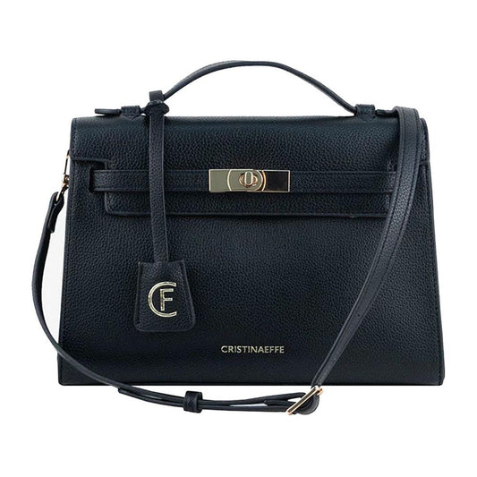 CRISTINAEFFE Black Artificial Leather Crossbody Bag CRISTINAEFFE