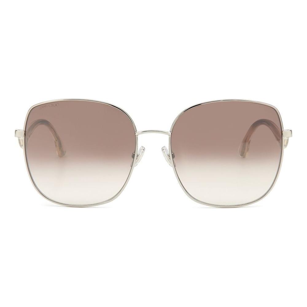 Jimmy Choo Gray Metal Sunglasses Jimmy Choo Rosy Brown