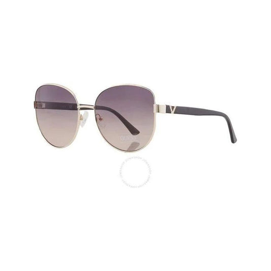 Guess Gold Metal Sunglasses Guess Rosy Brown