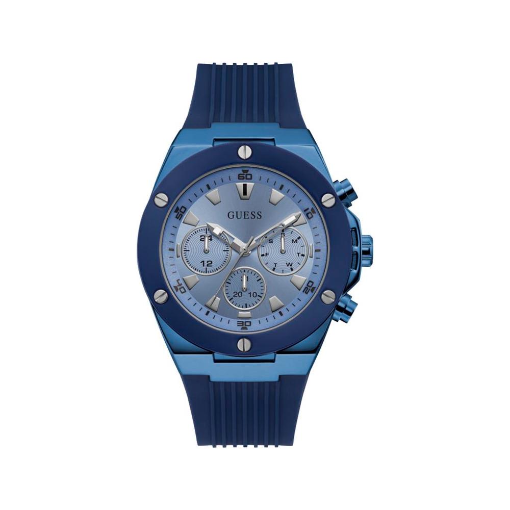 Guess Blue Silicone Watch Guess Dark Slate Gray